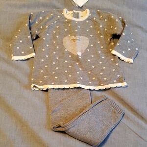 NWT Mayoral Cozy Gray Sweater Set